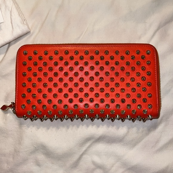 Christian Louboutin Panettone Wallet Calf P/spikes - Picture 2 of 15